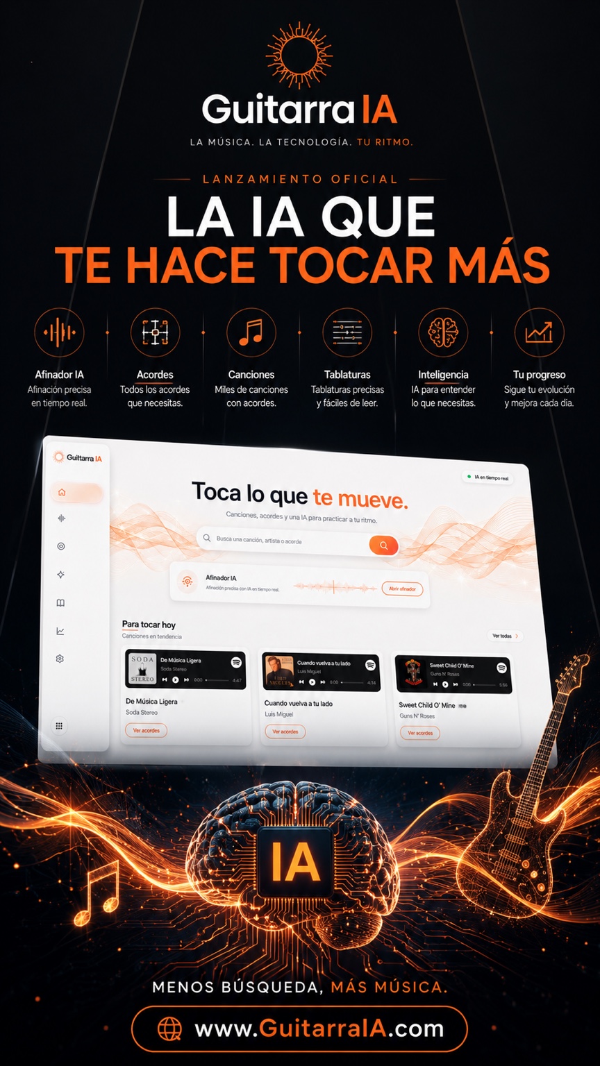 GuitarraIA, la IA que te hace tocar más